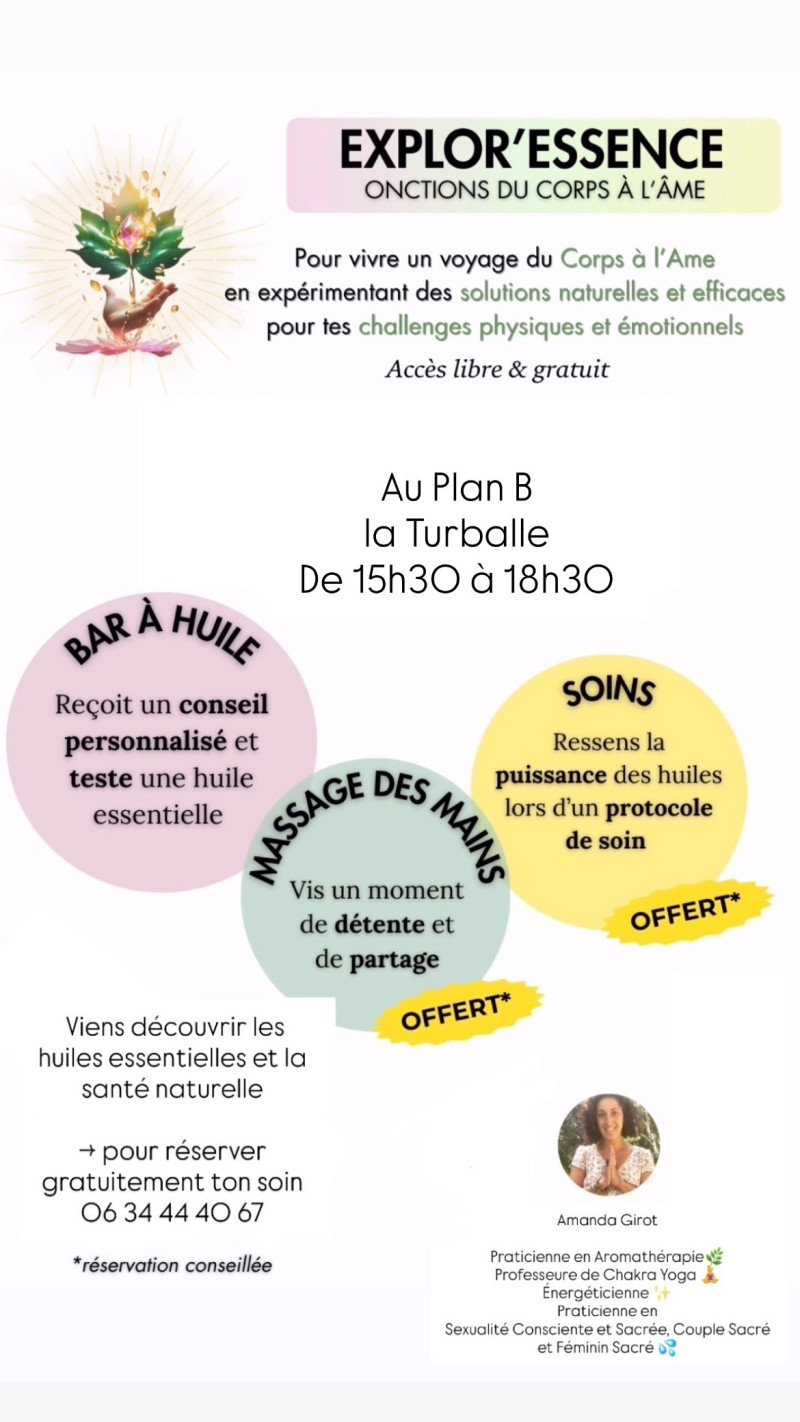 Atelier : découverte des huiles essentielles