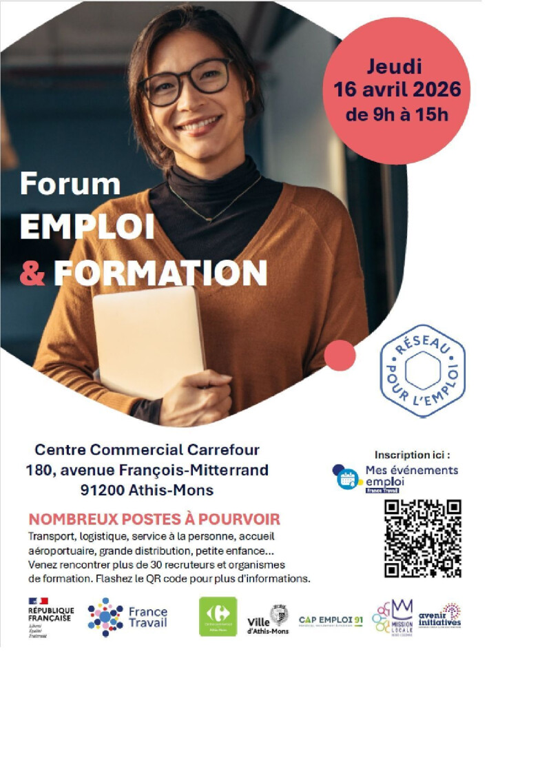 📢 Forum de l’emploi 2026 – Athis-Mons 📢
