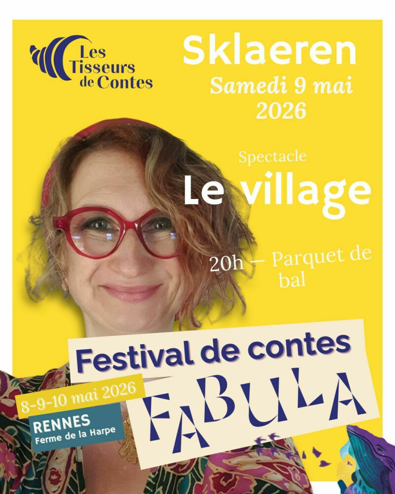 Spectacle improvisation & conte "Le village" (9 mai 2026) – Sklaeren | Festival Fabula