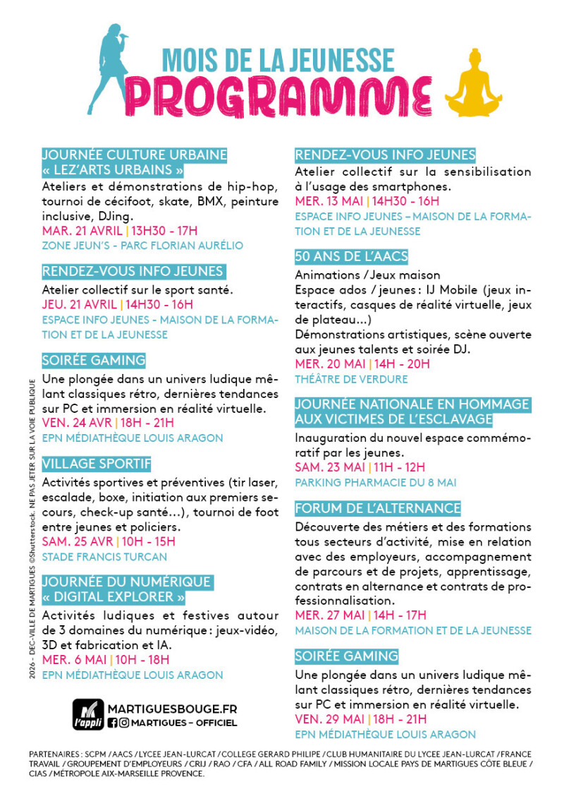 MOIS DE LA JEUNESSE - PROGRAMMATION