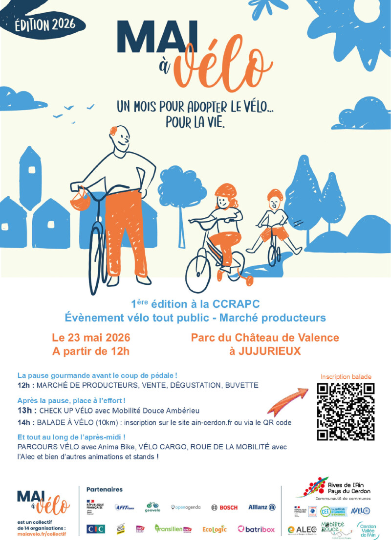 Mai à vélo 2026 - Rives de l'Ain Pays du Cerdon