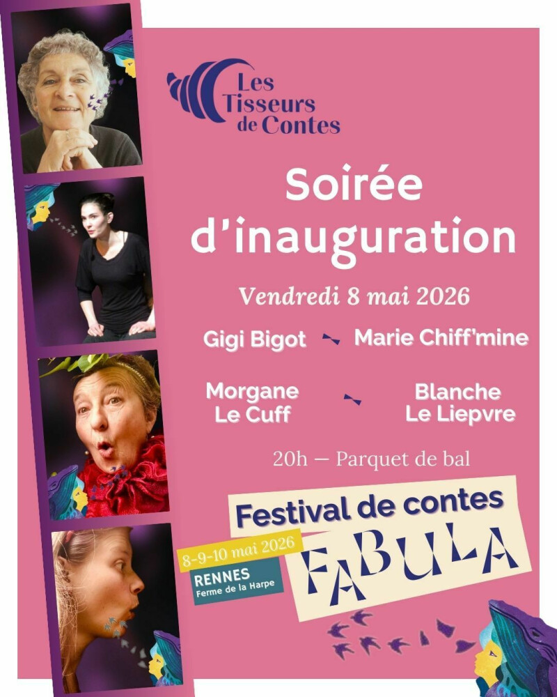 Spectacle de contes en Gallo (8 mai 2026) - Gigi Bigot, Marie Chiff'mine, Morgane Le Cuff, Blanche Le Liepvre | Festival Fabula