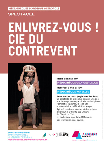 Spectacle : Enlivrez-vous ! cie contrevent - Médiathéques