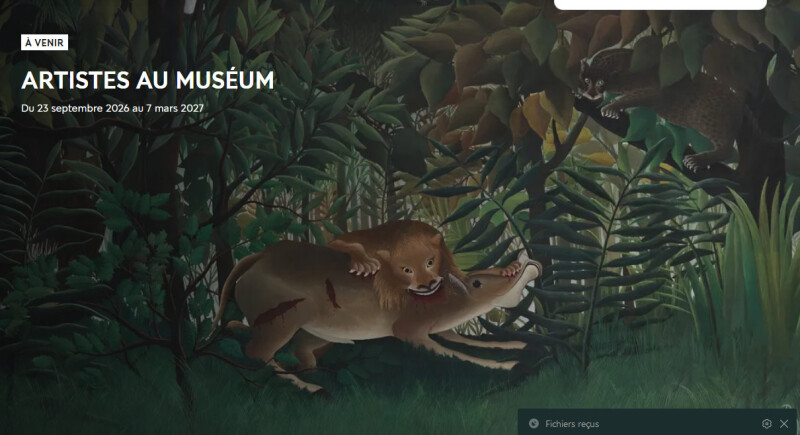 Présentation en distanciel de l'exposition du MNHN "Artistes au Muséum"