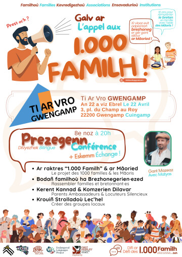 Conférence L'appel aux 1000 familles