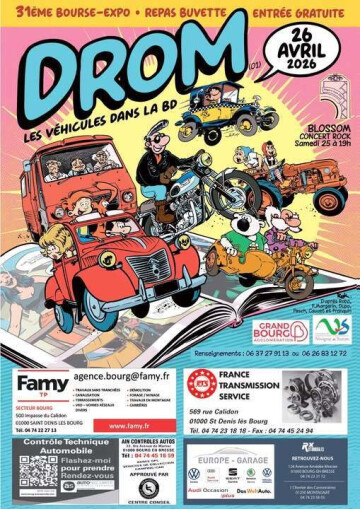 31e Bourse-Expo : Drom, les véhicules dans la BD
