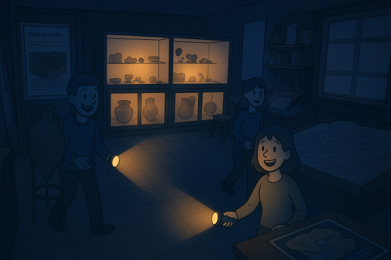 Corps à corps - visite à la lampe torche