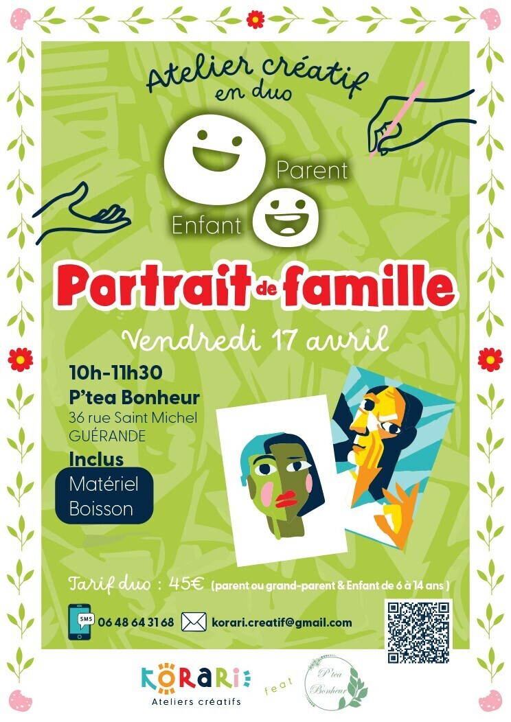 Atelier parent/enfant - Portrait de famille