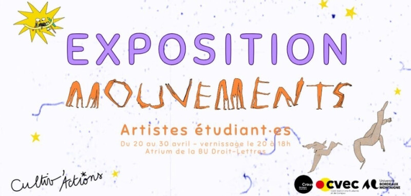 Exposition "Mouvements" de l'association Cultiv'actions