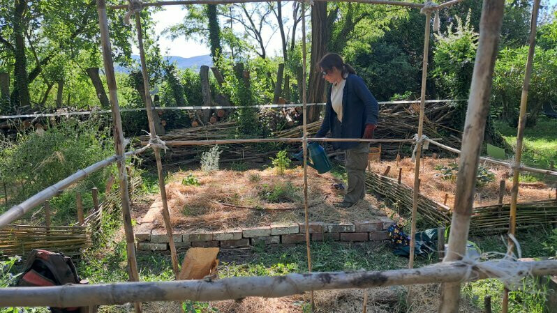 Visite du potager bio la Batejade