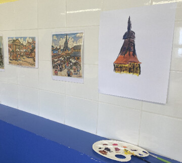 Exposition : les collégiens à l'œuvre