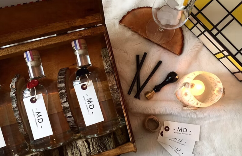 Bar à cocktails avec la Distillerie Monceau-Dombrecht