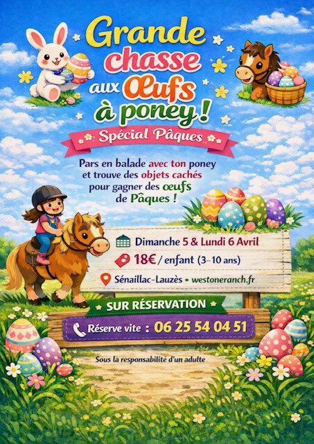 Grande chasse aux œufs à poney !