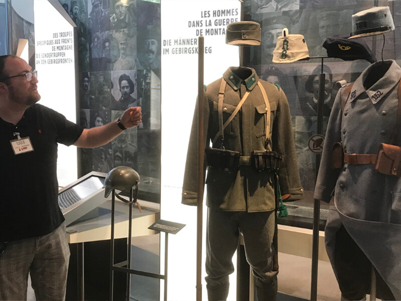 Médiation des expositions de l'historial et du monument National