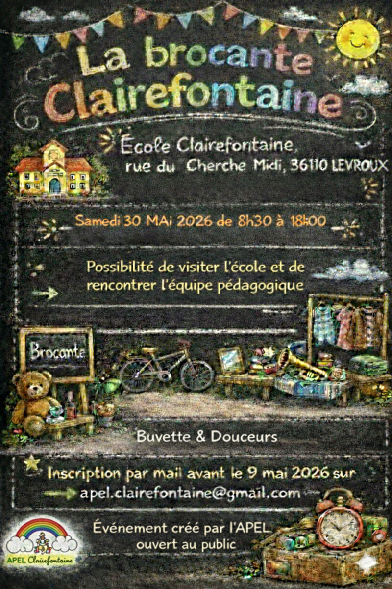 La brocante de l'école Clairefontaine