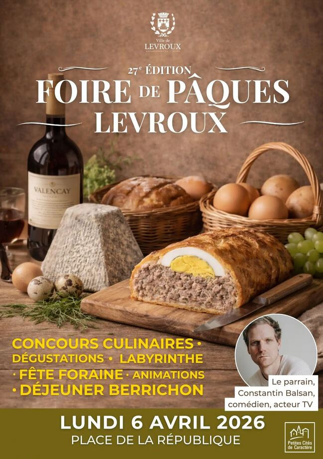 Foire de Pâques 2026 de Levroux
