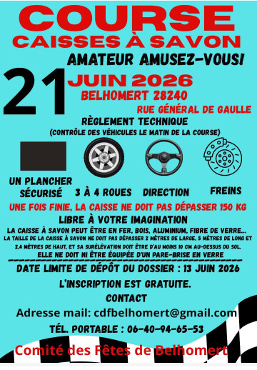 Course caisses à savon