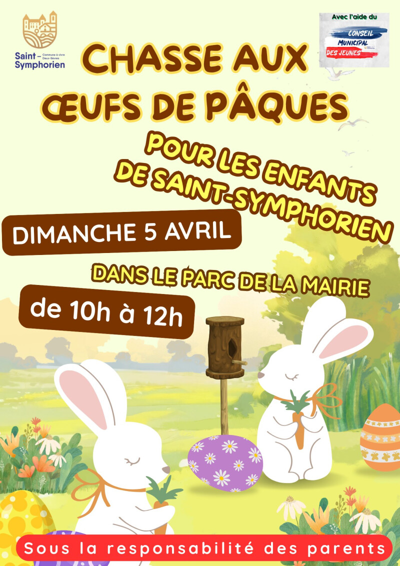 Chasse aux œufs de Pâques à Saint-Symphorien