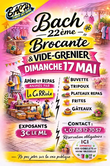 Brocante et vide-greniers à Bach