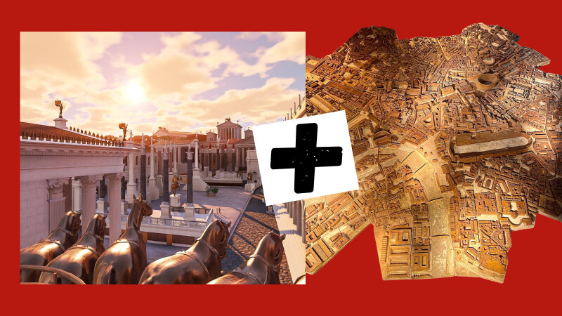 Visite commentée couplée : "Rome du mythe au virtuel" et Plan de Rome à l'Université de Caen