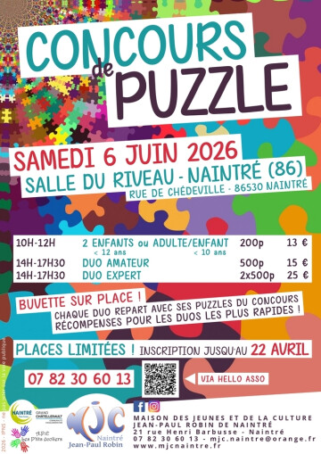 Concours de puzzle de la MJC !