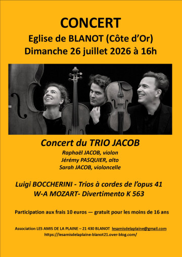 Concert du Trio Jacob