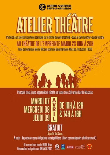 Atelier jeune public: Théâtre (Centre Culturel)