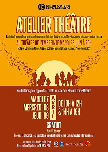 Atelier jeune public: Théâtre (Centre Culturel)