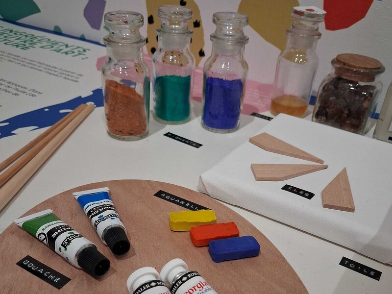 Labomusée Toucher l'art : les pigments 3-6 ans