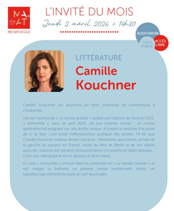 L'invité du mois : Camille Kouchner