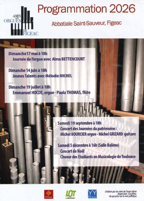 Concert des Amis des Orgues à Figeac