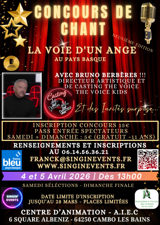 Concours de chant "la voie d'un ange au Pays basque"