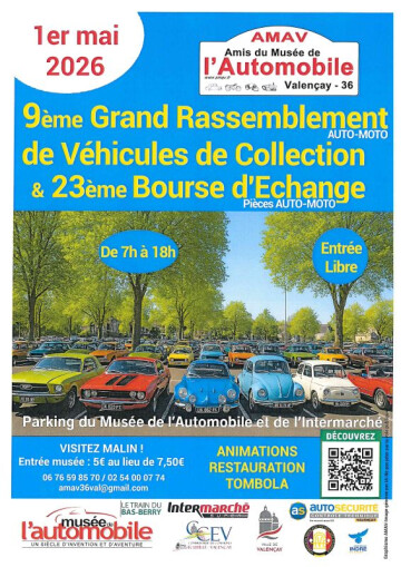 9ème grand rassemblement de véhicules de collection et 23ème bourse d'échange pièces Auto-Moto