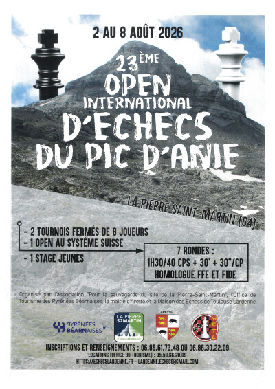 23e Open International d'Echecs du Pic d'Anie