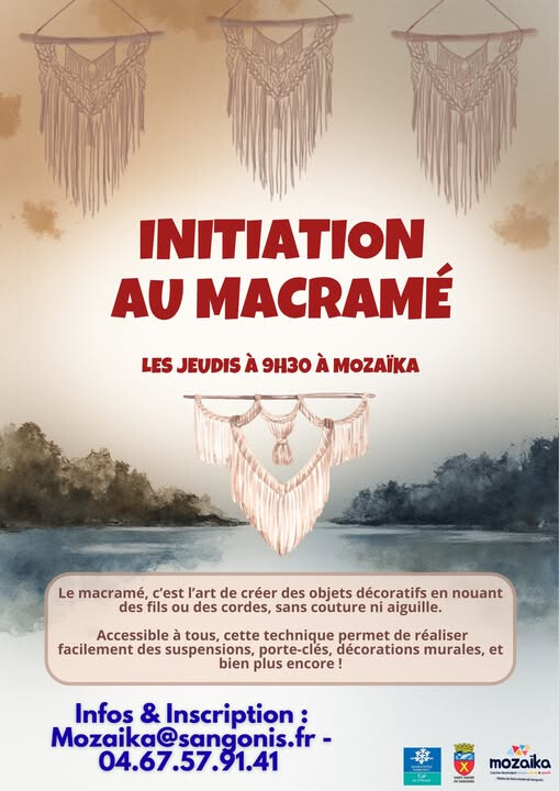 ATELIER D’INITIATION AU MACRAMÉ