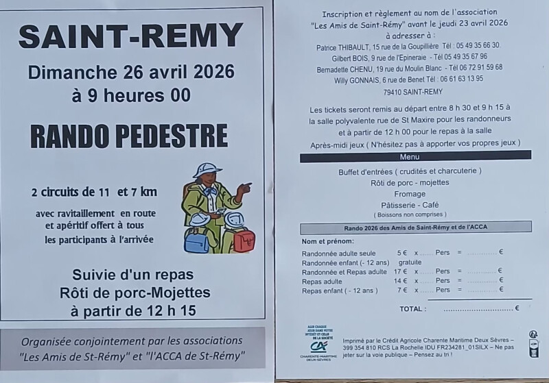Rando Pédestre et repas à Saint-Rémy