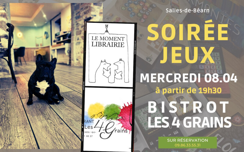 Soirée jeux au Bistrot 4 Grains