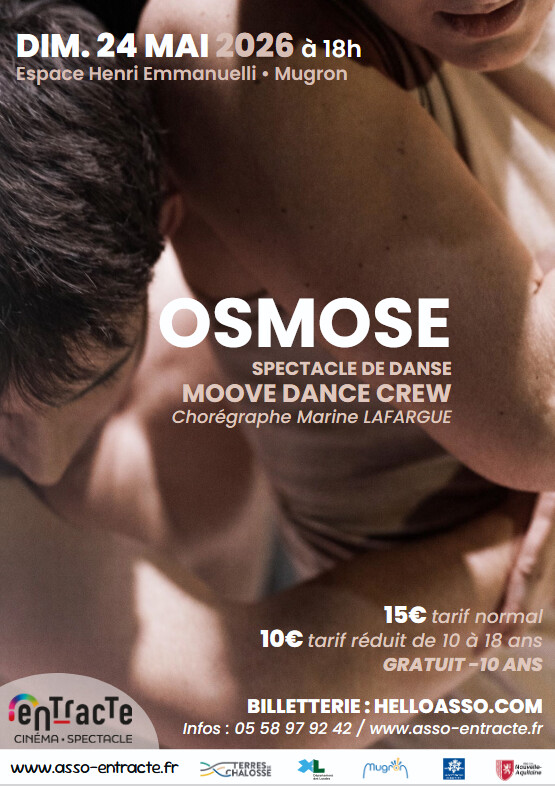 Spectacle de danse "Osmose" de la Moove Dance Company