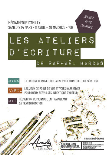 Les ateliers d'écriture de Raphaël Bardas