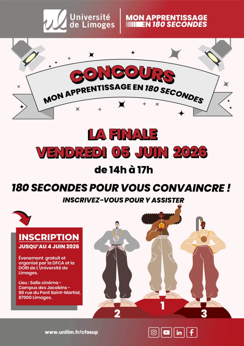 Finale Concours Mon apprentissage en 180 secondes
