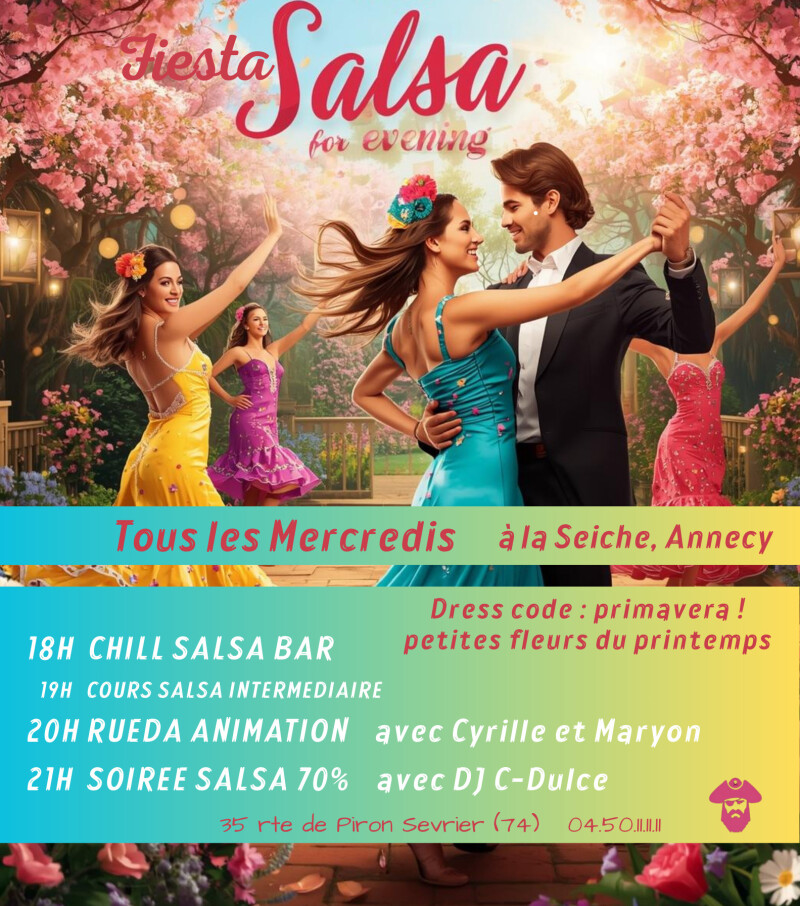 Fiesta Salsa tous les mercredis à la Seiche