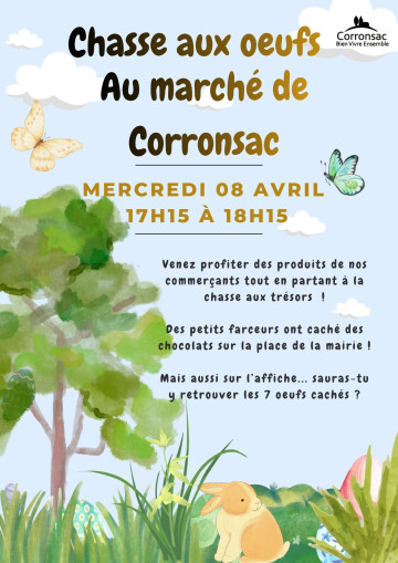Chasse aux œufs au marché de Corronsac