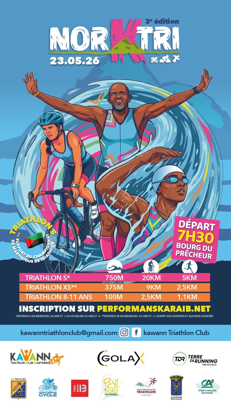 NOR K TRI - TRIATHLON DU NORD CARAÏBE 3ème édition