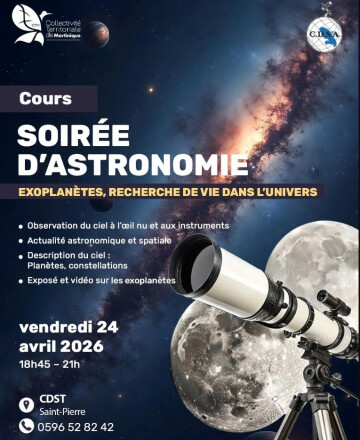 SOIRÉE DE DÉCOUVERTE DE L'ASTRONOMIE "Les Exoplanètes - La recherche de vie dans l’univers"