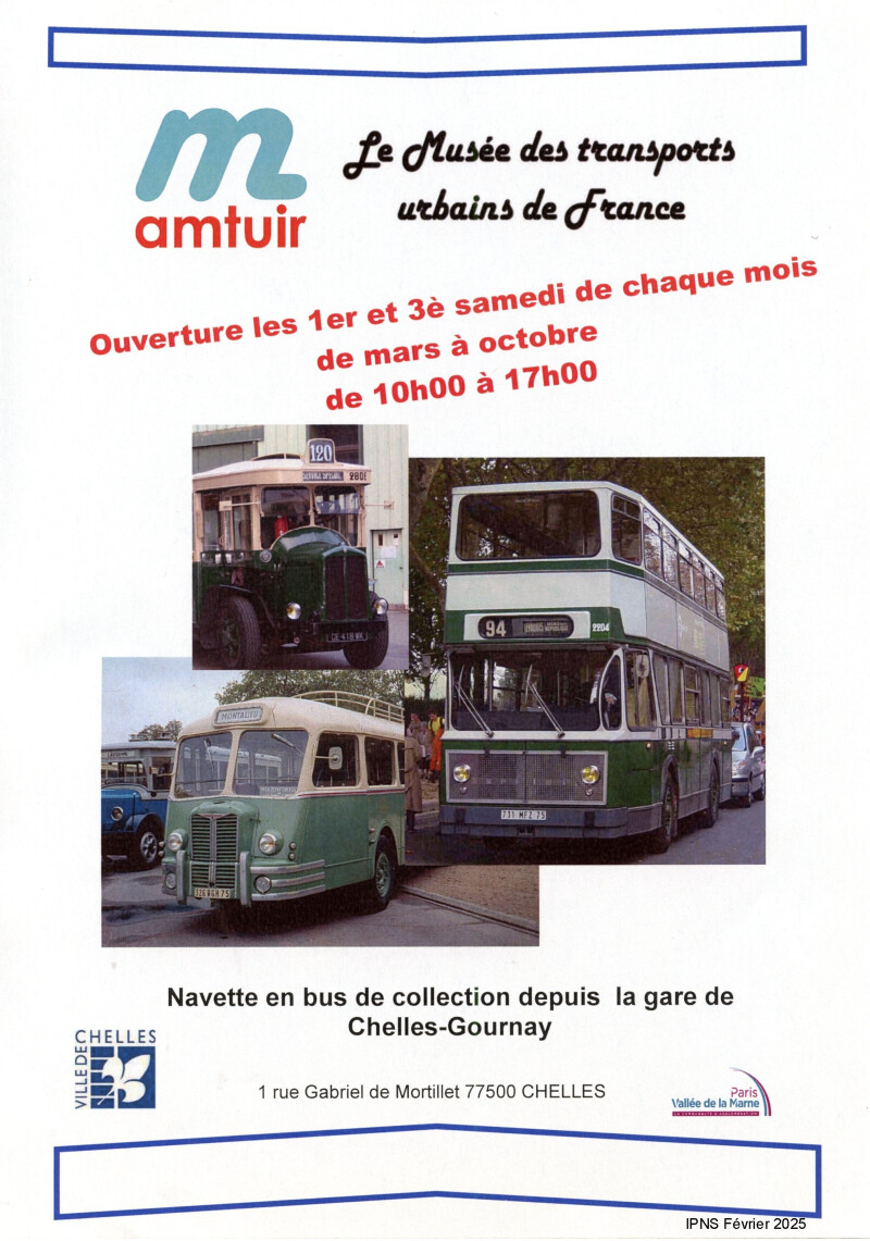 Visite du Musée des transports urbains de France