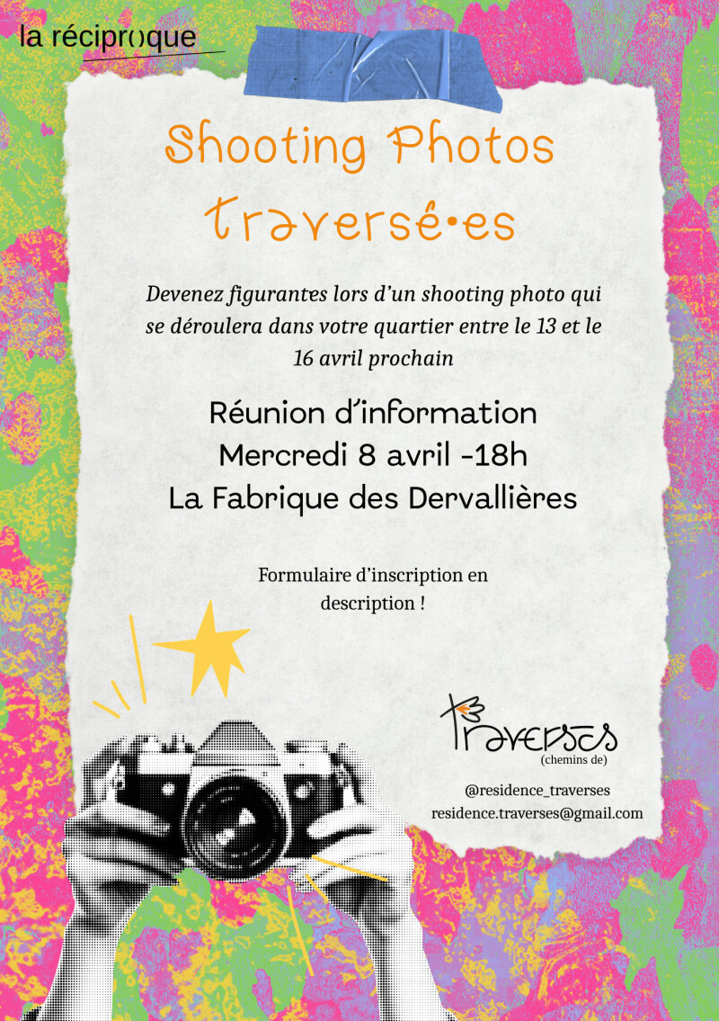 Shooting photo - Exposition "Traversé·es"