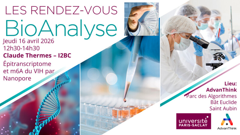 42ème Rendez-Vous BioAnalyse Paris Saclay: Epitranscriptome par séquençage direct de l’ARN par Nanopore : détection des méthylations m6A chez le VIH