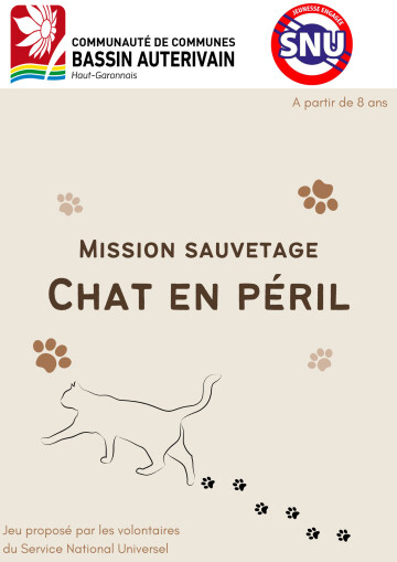 [Mission sauvetage : chat en péril ! / Service Gestion et Prévention des Déchets de la CCBA (Escape Game familial dès 8 ans)]