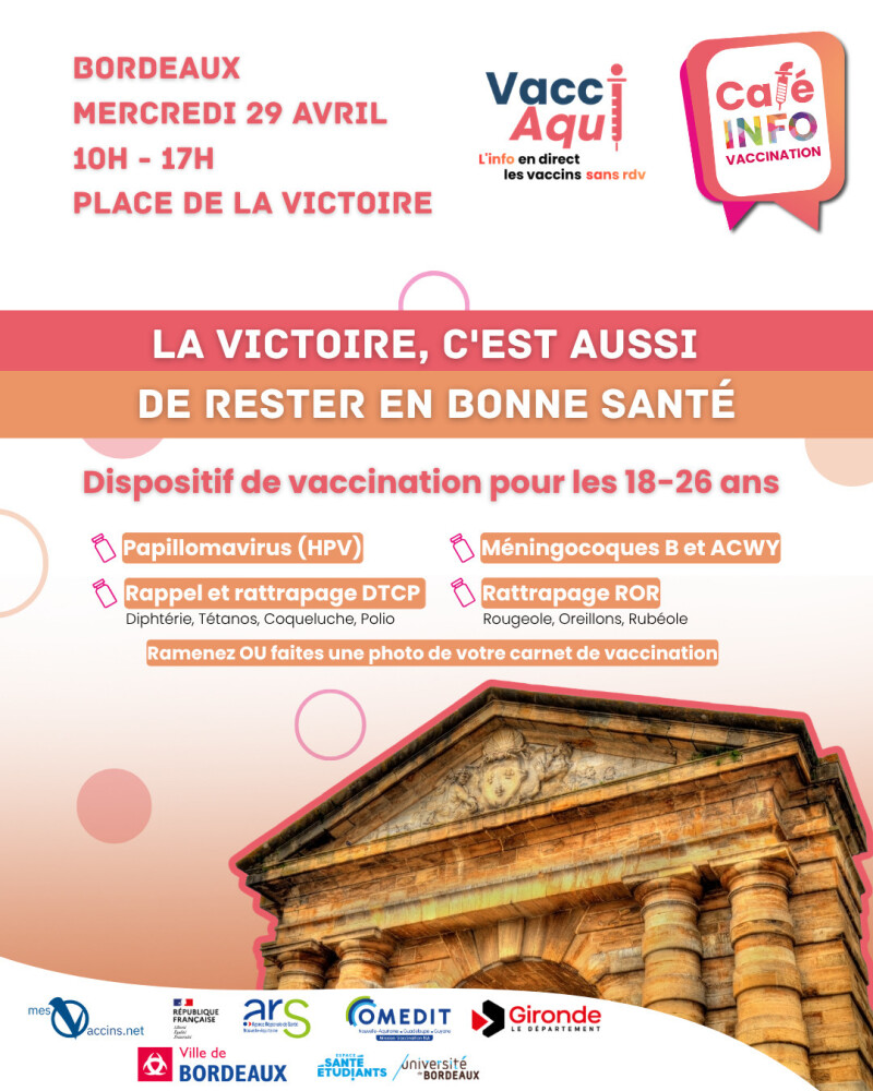 Vacci'Aqui : vaccination sans RDV pour 18-26 ans !