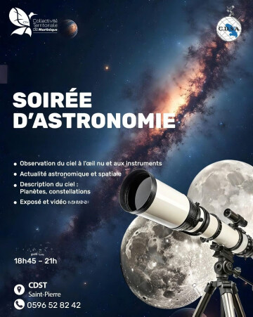 SOIRÉE DE DÉCOUVERTE DE L'ASTRONOMIE "La naissance, la vie et la mort des étoiles"